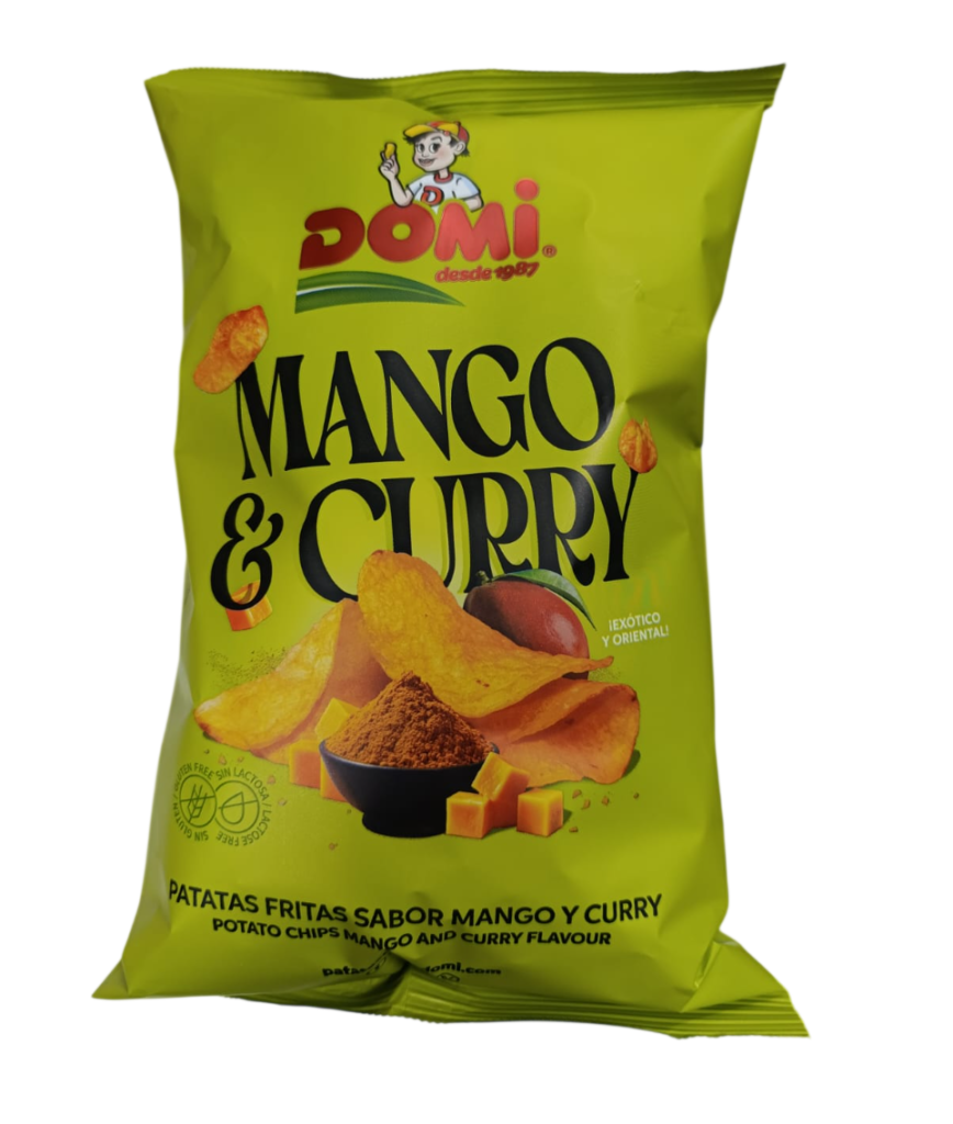Domi patatas fritas Sabor Mango y Curry
